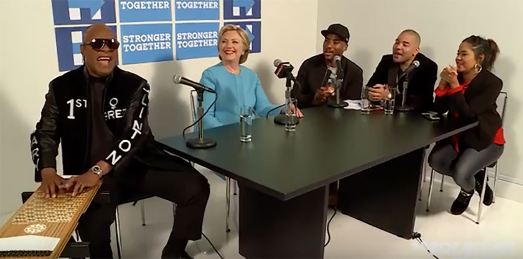 Hillary Clinton, Stevie Wonder Hillary Clinton, Stevie Wonder